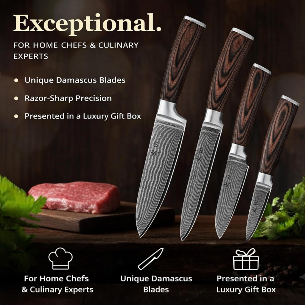 Wakoli Damascus High-Grade Kitchen Knife