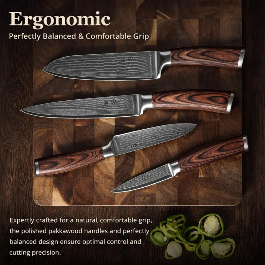 Wakoli Damascus High-Grade Kitchen Knife