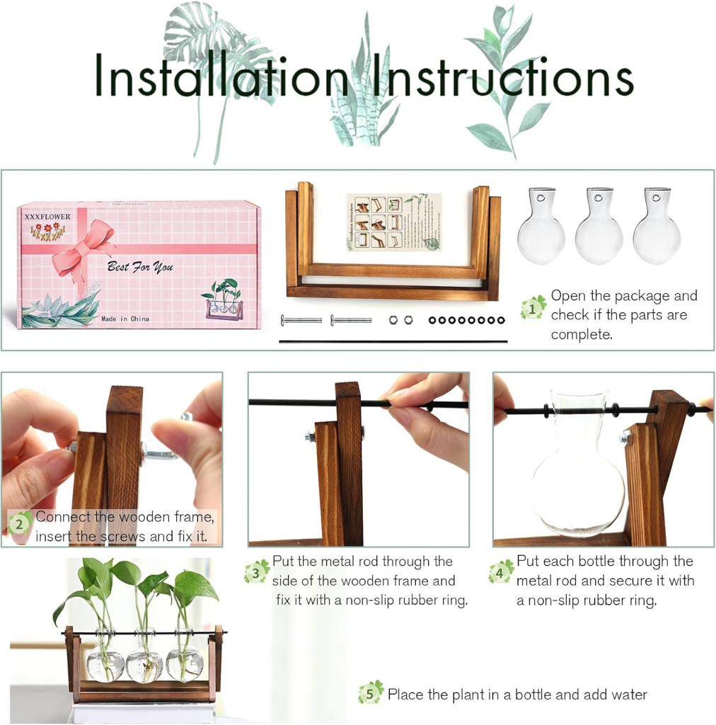 Glass Terrarium Planter for Home Decor