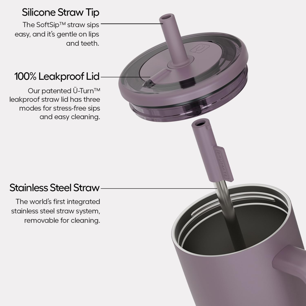 Travel Mug with Straw