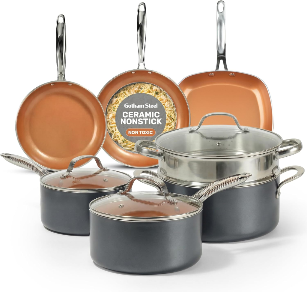 12-Piece Ceramic Nonstick Cookware