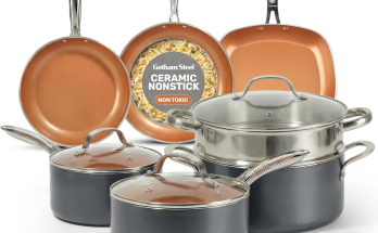 12-Piece Ceramic Nonstick Cookware